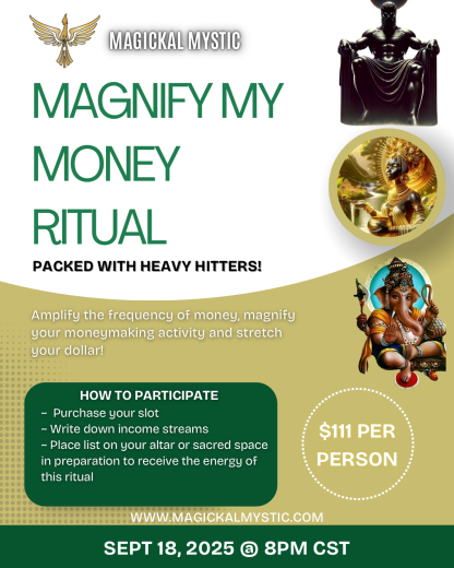 Magnify My Money Ritual