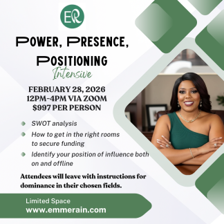 Power, Presence, Positioning Intensive